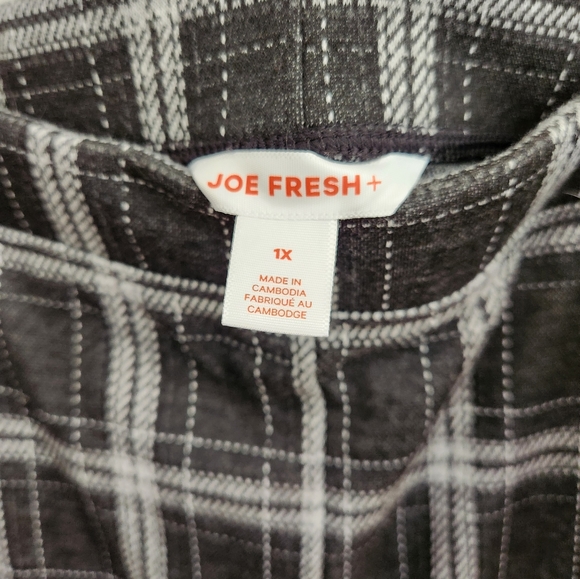Joe fresh plaid leggings 1x - Picture 2 of 3
